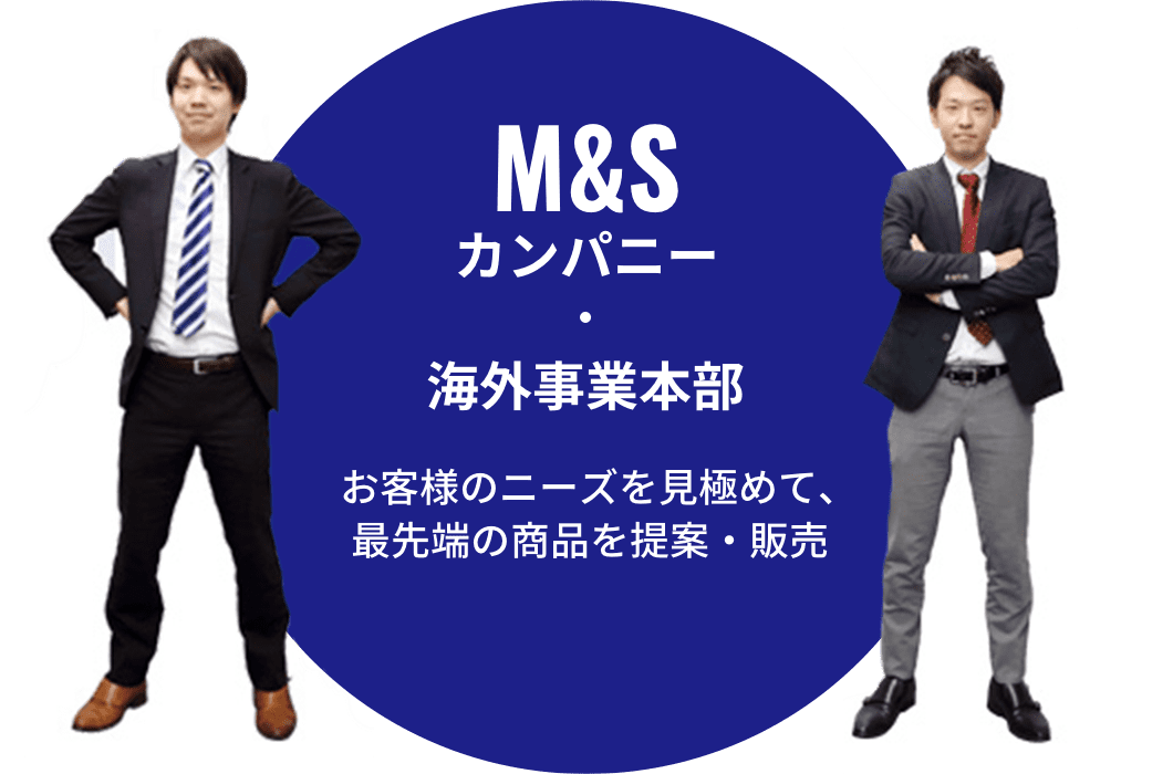 M&Sカンパニー・海外事業本部 お客様のニーズを見極めて、最先端の商品を提案・販売