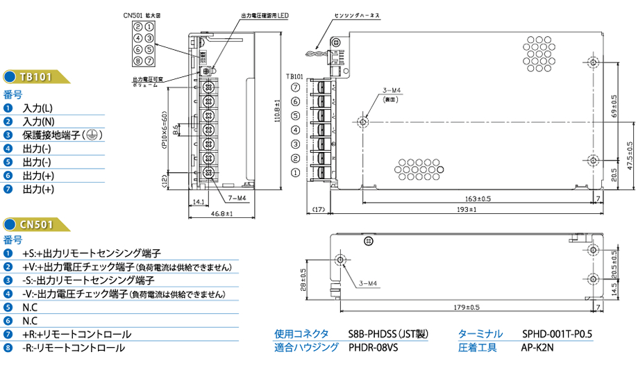 PFS300A 外観図